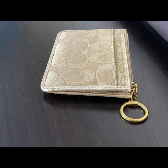 Coach poppy collection metallic wallet wristlet - Picture 6 of 9